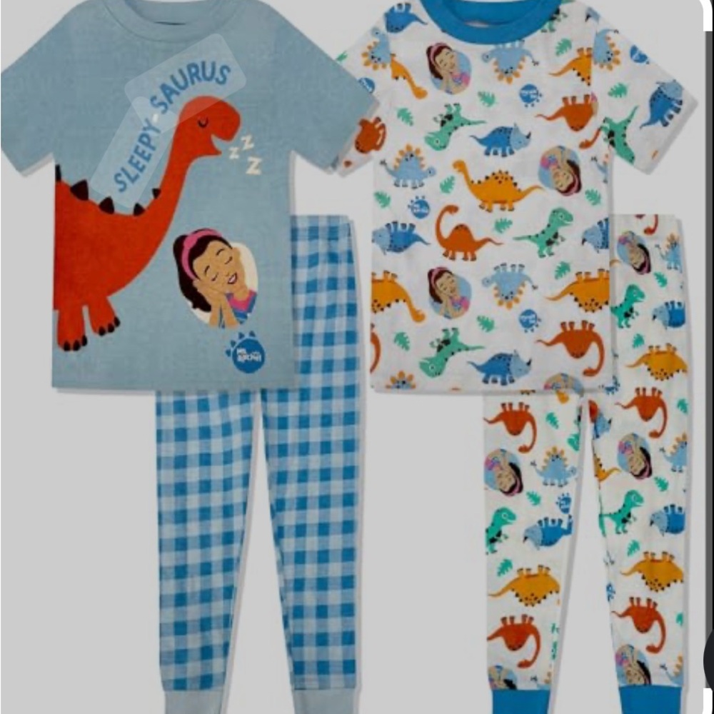 Target Kids Dinosaur Pajama Set - Blue and Orange
